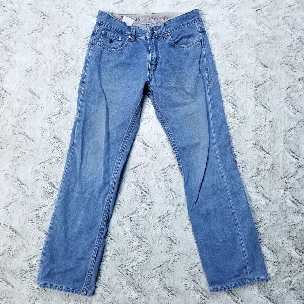 Polo By Ralph Lauren Jeans Mens 29x29 Blue Regular Straight Medium Wash Denim